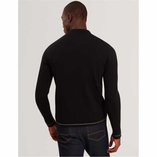 Ted Baker Men's Long Sleeve Stitch Zip Through Knitted Top Ted Baker Men's Long Sleeve Stitch Zip Through Knitted Top