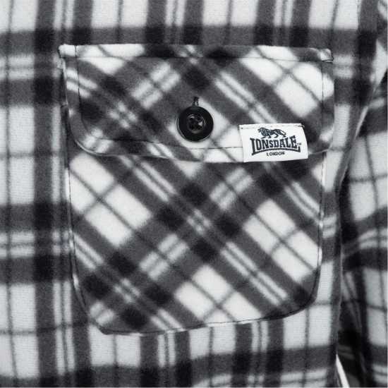 Lonsdale Шерпа Яке Hooded Long Sleeve Sherpa Jacket Бяло Lonsdale Шерпа Яке Hooded Long Sleeve Sherpa Jacket Бяло