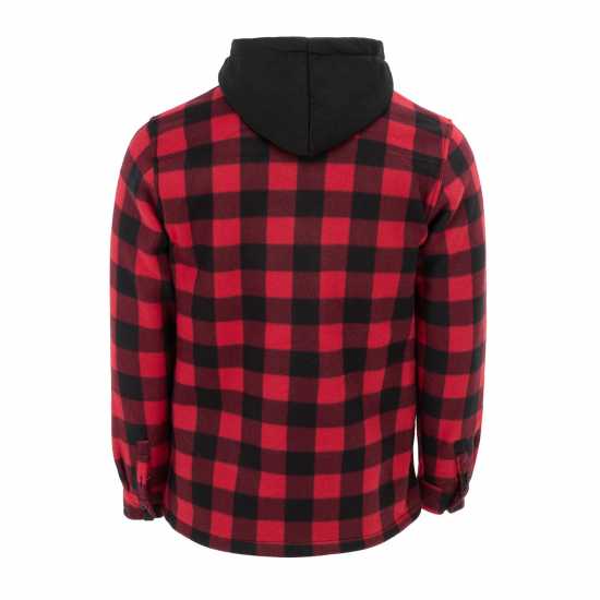 Lonsdale Шерпа Яке Hooded Long Sleeve Sherpa Jacket Червено Lonsdale Шерпа Яке Hooded Long Sleeve Sherpa Jacket Червено