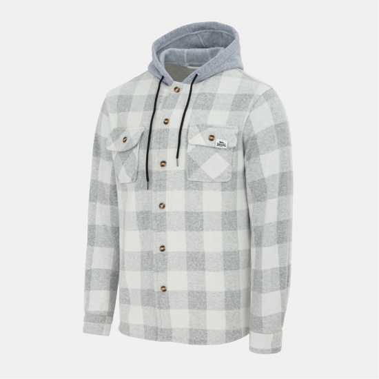 Lonsdale Шерпа Яке Hooded Long Sleeve Sherpa Jacket Светло сиво Lonsdale Шерпа Яке Hooded Long Sleeve Sherpa Jacket Светло сиво