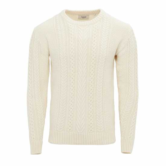 Firetrap Плетен Пуловер Mens Cable Knit Jumper  