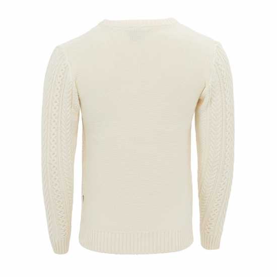 Firetrap Плетен Пуловер Mens Cable Knit Jumper  