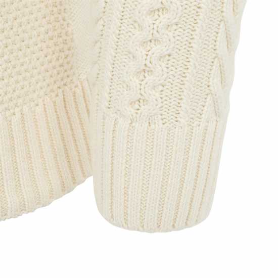 Firetrap Плетен Пуловер Mens Cable Knit Jumper  