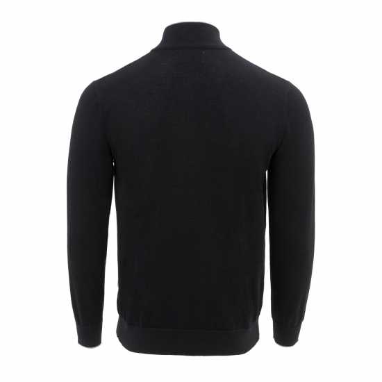 Firetrap Mens Jumper Polo Черно/Сиво 
