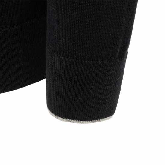 Firetrap Mens Jumper Polo Черно/Сиво 