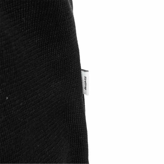 Firetrap Mens Jumper Polo Черно/Сиво 