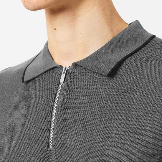 Firetrap Mens Knitted Polo Зелено Firetrap Mens Knitted Polo Зелено