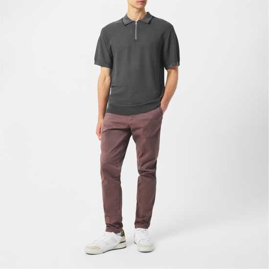 Firetrap Mens Knitted Polo Зелено Firetrap Mens Knitted Polo Зелено