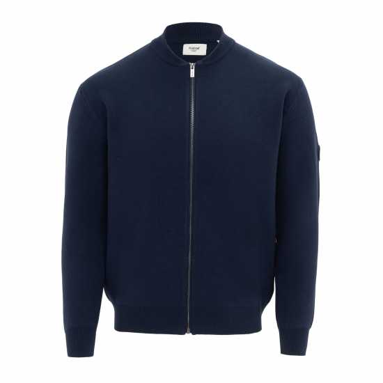 Firetrap Плетена Жилетка Mens Cardigan Jacket Морска синьо 