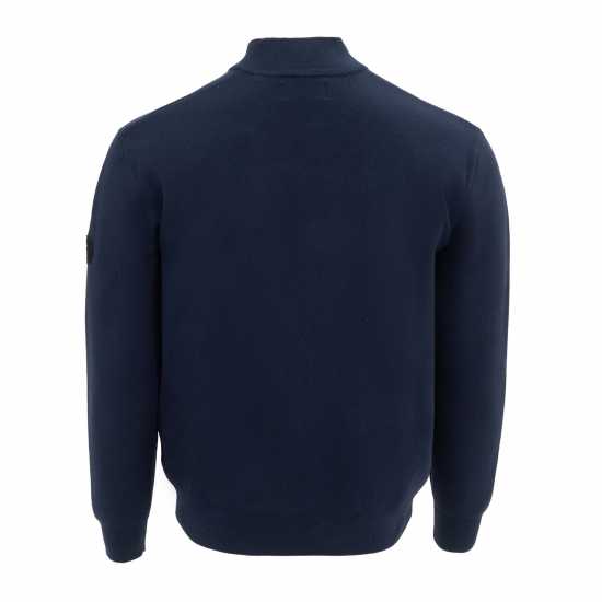 Firetrap Плетена Жилетка Mens Cardigan Jacket Морска синьо 