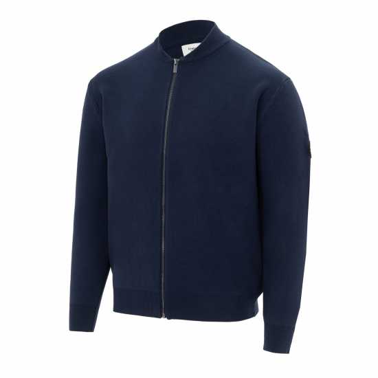 Firetrap Плетена Жилетка Mens Cardigan Jacket Морска синьо 