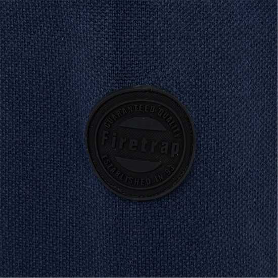 Firetrap Плетена Жилетка Mens Cardigan Jacket Морска синьо 