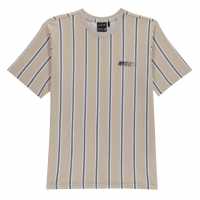Тениска Nicce Coast Stripe T Shirt Moonstruck Мъжки ризи
