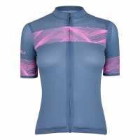 Castelli Fenice Short Sleeve Jersey Women's Синьо Облекло за колоездене