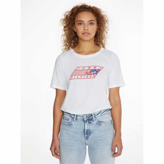 Tommy Sport Womens Logo T-Shirt  Дамски тениски и фланелки
