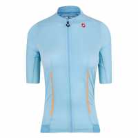 Castelli Endurance Short Sleeve Jersey Women's Детско синьо Облекло за колоездене
