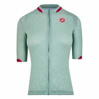 Castelli Pezzi Short Sleeve Jersey Women's Защитно зелено Облекло за колоездене