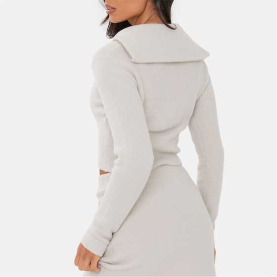 Zip Neck Cropped Jumper Zip Neck Cropped Jumper