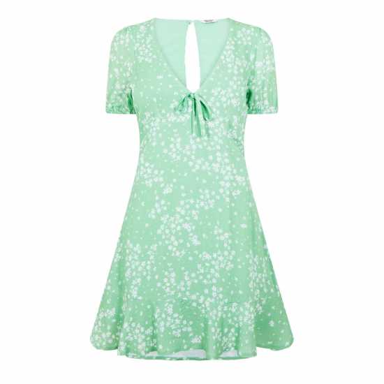 Jack Wills Cut Out Mini Dress Зелено Дитси Дамски поли и рокли
