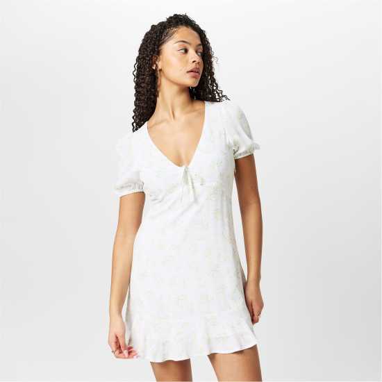 Дамски поли и рокли Jack Wills Cut Out Mini Dress Бяло/Жълто Дит Jack Wills Cut Out Mini Dress Бяло/Жълто Дит Дамски поли и рокли