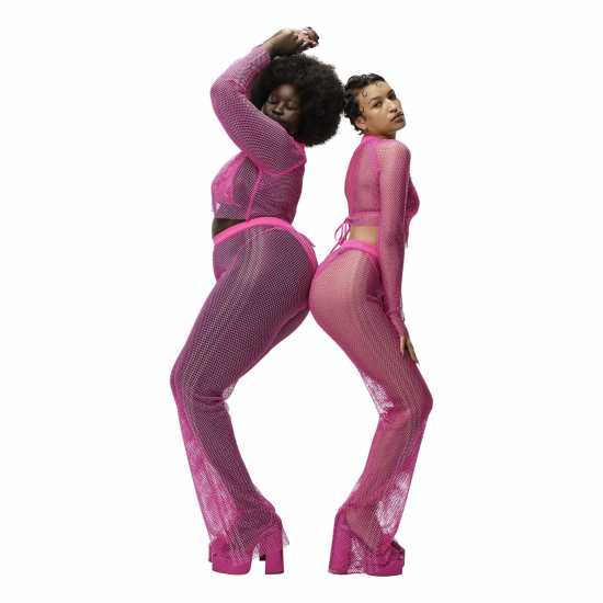 Adidas X Ivy Park Crystal Mesh Cover-Up Trousers Womens  