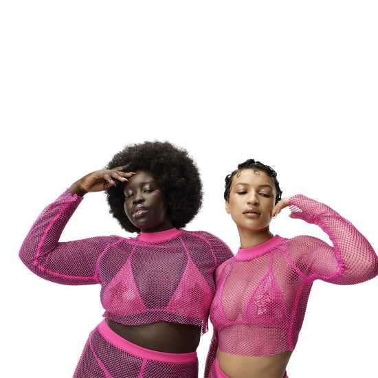 Adidas X Ivy Park Crystal Mesh Cover-Up Trousers Womens  