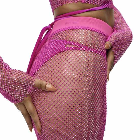 Adidas X Ivy Park Crystal Mesh Cover-Up Trousers Womens  