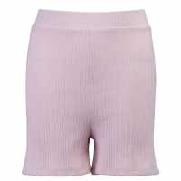 Golddigga Дамски Шорти Ribbed Shorts Ladies Lilac Дамски панталони тип Чино