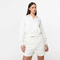 Jack Wills Open Collar Graphic Sweatshirt Vintage White Дамски суичъри и блузи с качулки