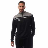 Sondico Men's 1/4 Zip Fleece Черно/Тъмно сиво 