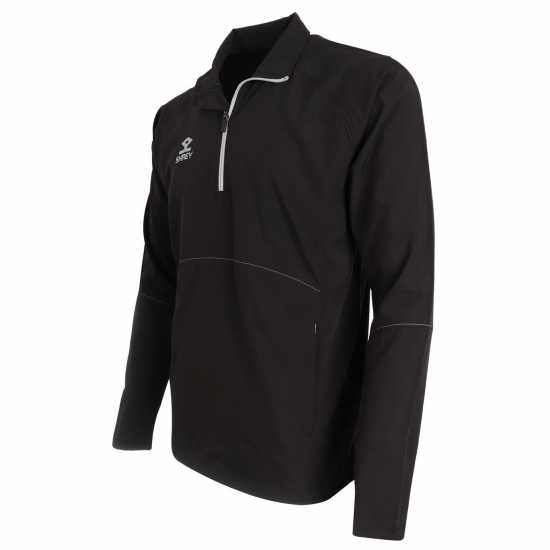 Спортно Горнище Shrey Thin Track Jacket Senior Black Мъжки грейки
