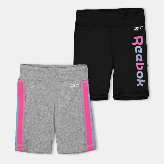 Детски къси панталони Reebok 2Pk Short In99 Reebok 2Pk Short In99 Детски къси панталони