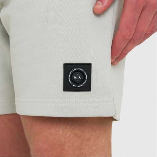 Marshall Artist Logo Patch Shorts Гълъбий сив Marshall Artist Logo Patch Shorts Гълъбий сив