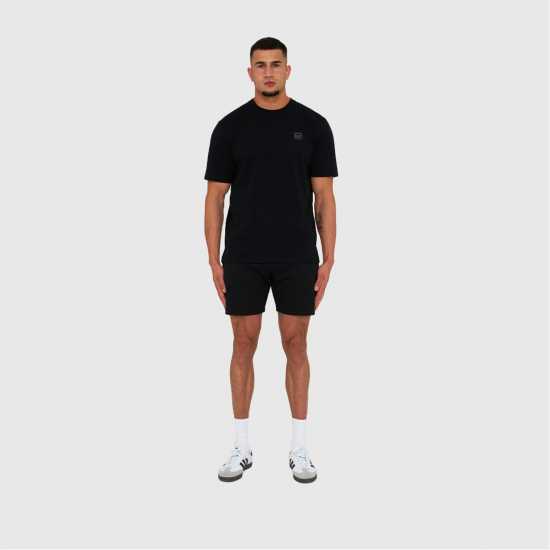 Marshall Artist Logo Patch Shorts Черно Marshall Artist Logo Patch Shorts Черно