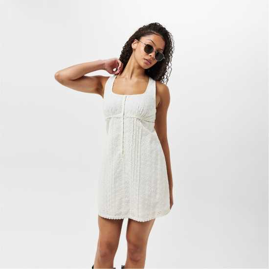 Дамски поли и рокли Jack Wills Broderie Corset Dress Jack Wills Broderie Corset Dress Дамски поли и рокли