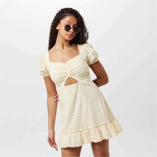 Дамски поли и рокли Jack Wills Broderie Mini Dress Jack Wills Broderie Mini Dress Дамски поли и рокли