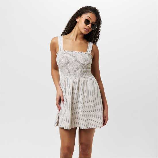 Дамски поли и рокли Дамска Рокля Jack Wills Shirred Skater Dress Дамска Рокля Jack Wills Shirred Skater Dress Дамски поли и рокли