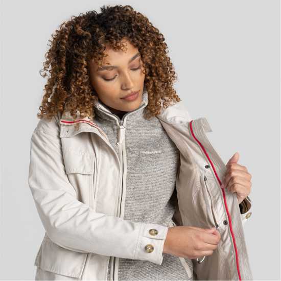 Craghoppers Women's Nosilife Adventure Insect Repellent Weather Resistant Field Jacket  