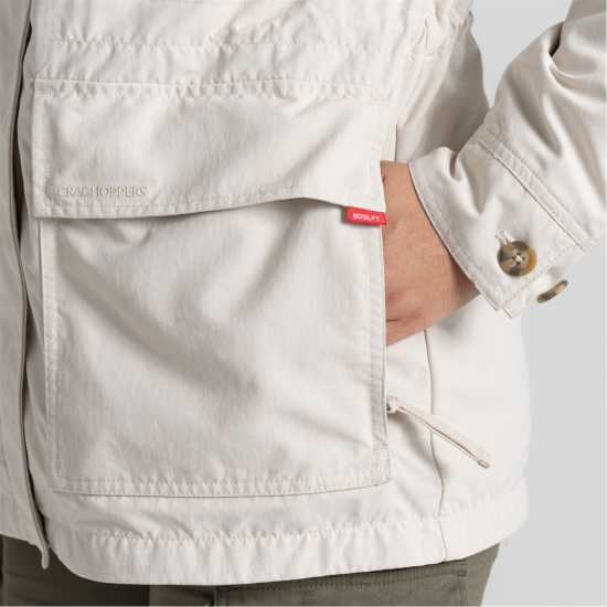 Craghoppers Women's Nosilife Adventure Insect Repellent Weather Resistant Field Jacket  