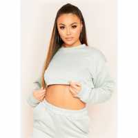 Missy Empire Loopback Sweatshirt Олива Дамски пуловери