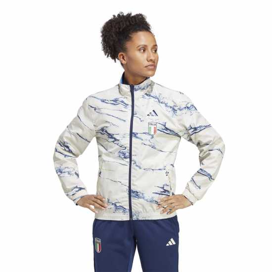 Дамско водонепромокаемо облекло Adidas Italy Away Anthem Jacket 2023 Womens Adidas Italy Away Anthem Jacket 2023 Womens Дамско водонепромокаемо облекло