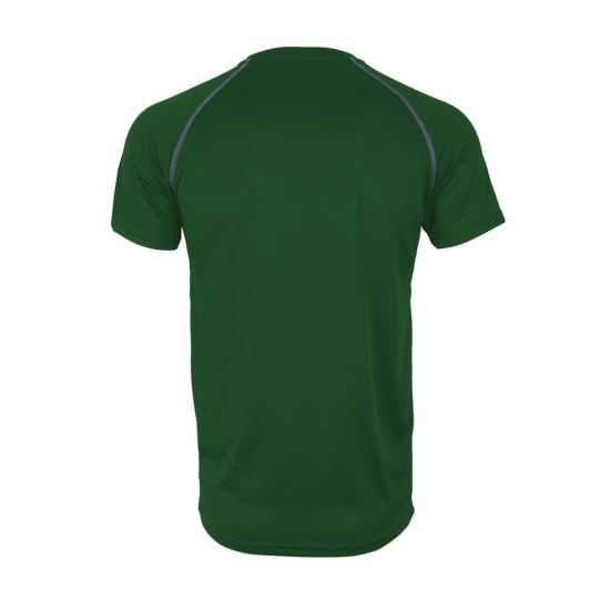 Shrey Performance Training Shirt S/s Senior Green - Мъжко облекло за едри хора