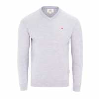 Lee Cooper Cooper Long Sleeve V Neck Jumper Светлосив 