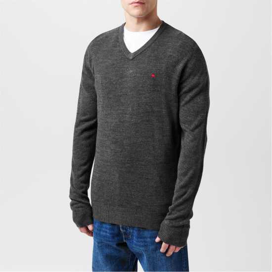 Lee Cooper Cooper Long Sleeve V Neck Jumper Угъл Lee Cooper Cooper Long Sleeve V Neck Jumper Угъл