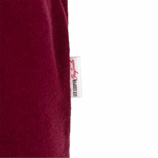 Lee Cooper Cooper Long Sleeve Zip Thru Hoodie Бордово 