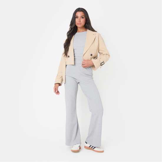Jersey Rib Wide Leg Trousers Jersey Rib Wide Leg Trousers