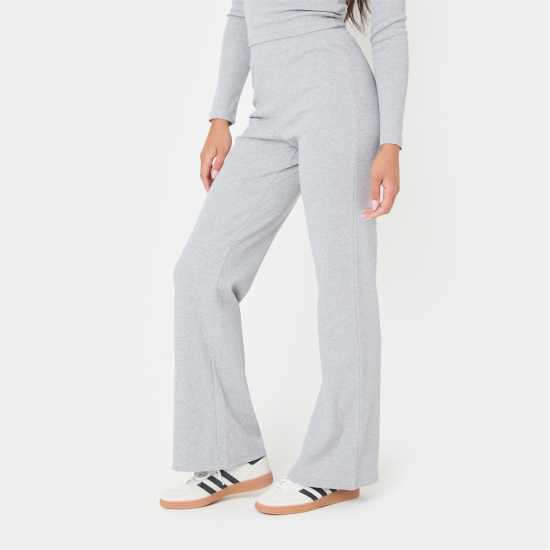 Jersey Rib Wide Leg Trousers Jersey Rib Wide Leg Trousers