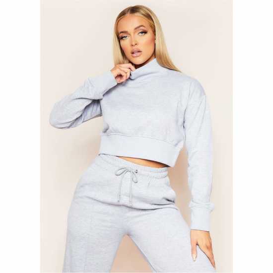 Дамски пуловери Missy Empire High Neck Cropped Jumper Missy Empire High Neck Cropped Jumper Дамски пуловери