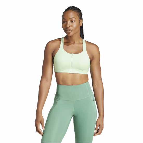 Adidas Tlrdim Lux Zip High Impact Sports Bra Womens  