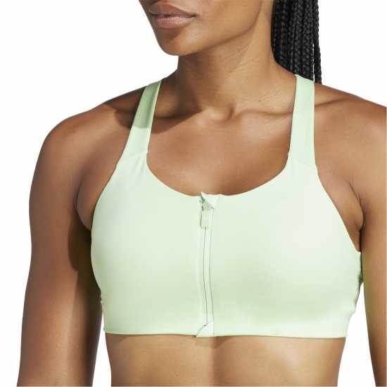 Adidas Tlrdim Lux Zip High Impact Sports Bra Womens  